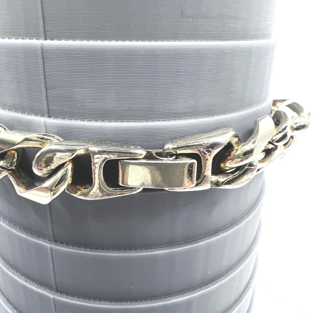 Cuban Link Bracelet Unisex Gold Tone‎ 8X.25